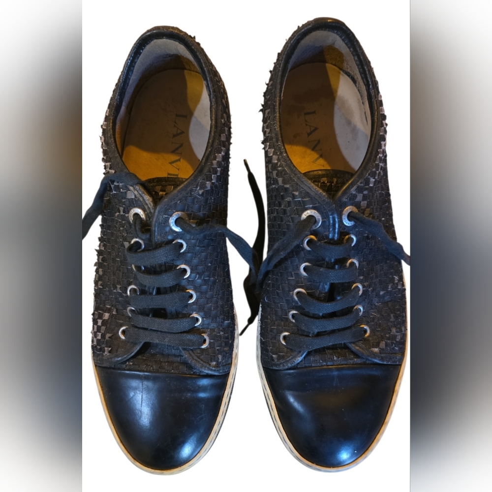 Lanvin Black and Gray Men's Sneakers